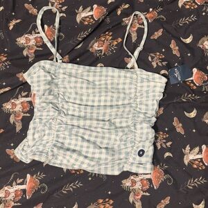 Hollister Gingham Ruched Camisole Top